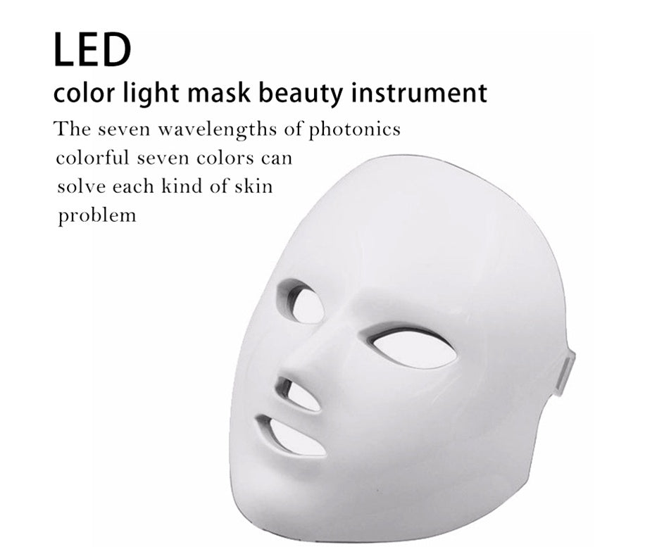 7 Color LED Light Therapy Facial Mask